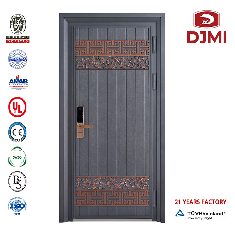 Chinese Factory Armour Steel Wooden Doors Urglar Protice High Security Panthery Door High Quality Gated Blast Resistent Armoure Sliding Steel Front Door Cheap Gate Steel Black Armoured Door Loops