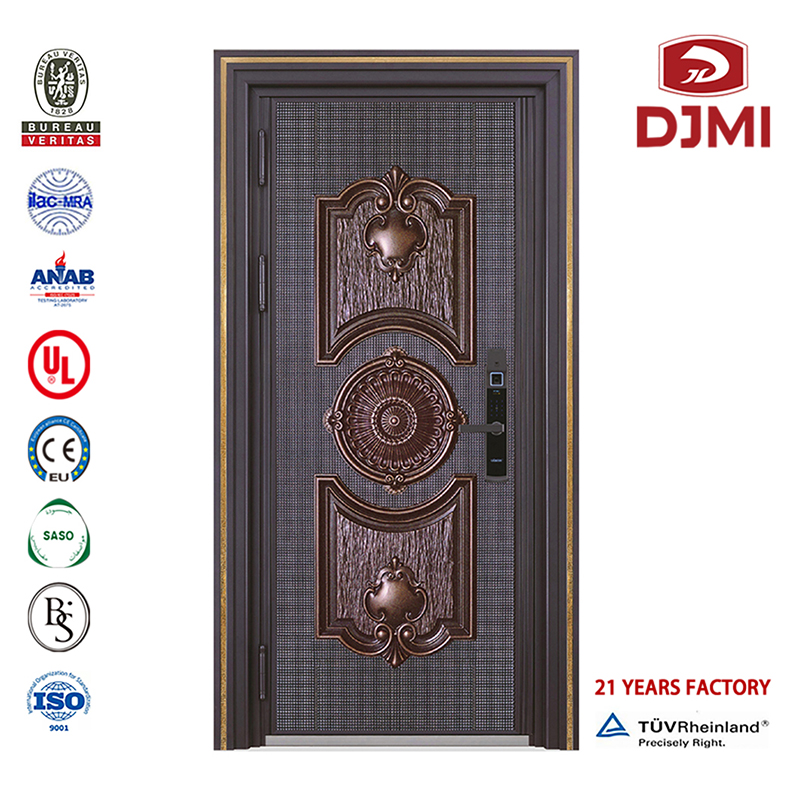 Chinese Factory Photos Design High Quality Steel Security Doors Residential Armoured Wooden Door High Quality Steel China Security Doors Pivot Panssaroituja Oveja Panssaroituja punaisia turvaovia.