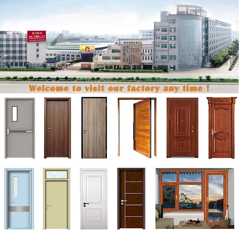 Chinese Factory Out Furniture Modern Aluminium Automatic Airtiful Household Door High Quality Wood Panel Design Automative Airsified Skin Door Cheap Plywood Price Airsified Standard Door Size